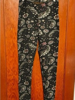 Women's Paisley Print Stretch Cosy Leggings